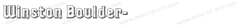 Winston Boulder字体转换